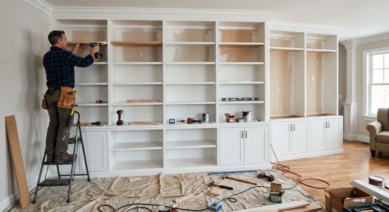 Mudroom Shelving Installation in Alexandria, VA